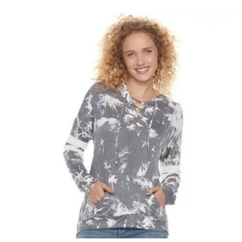 NWOT pink republic tie dye hooded sweatshirt